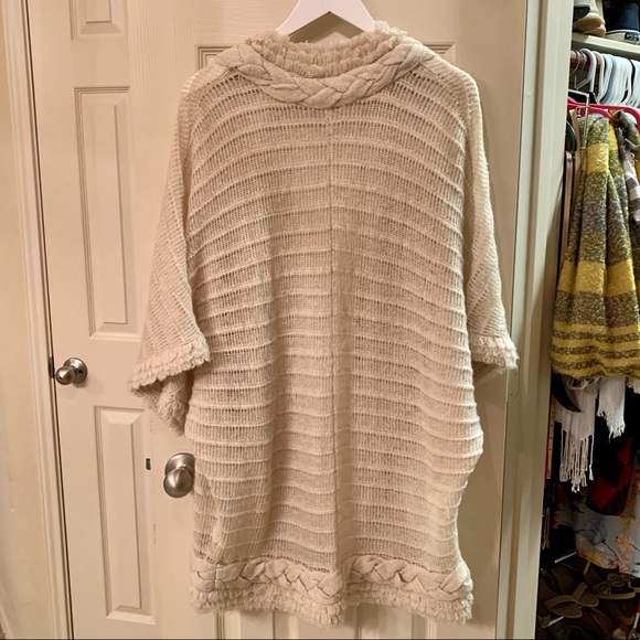 Chico’s Open Knit Knee-Length Cardigan - Picture 3 of 6